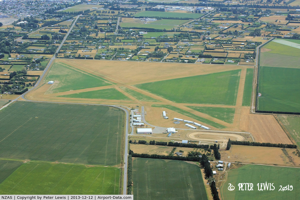 Ashburton Aerodrome Airport, Ashburton New Zealand (NZAS) - Overflying NZAS