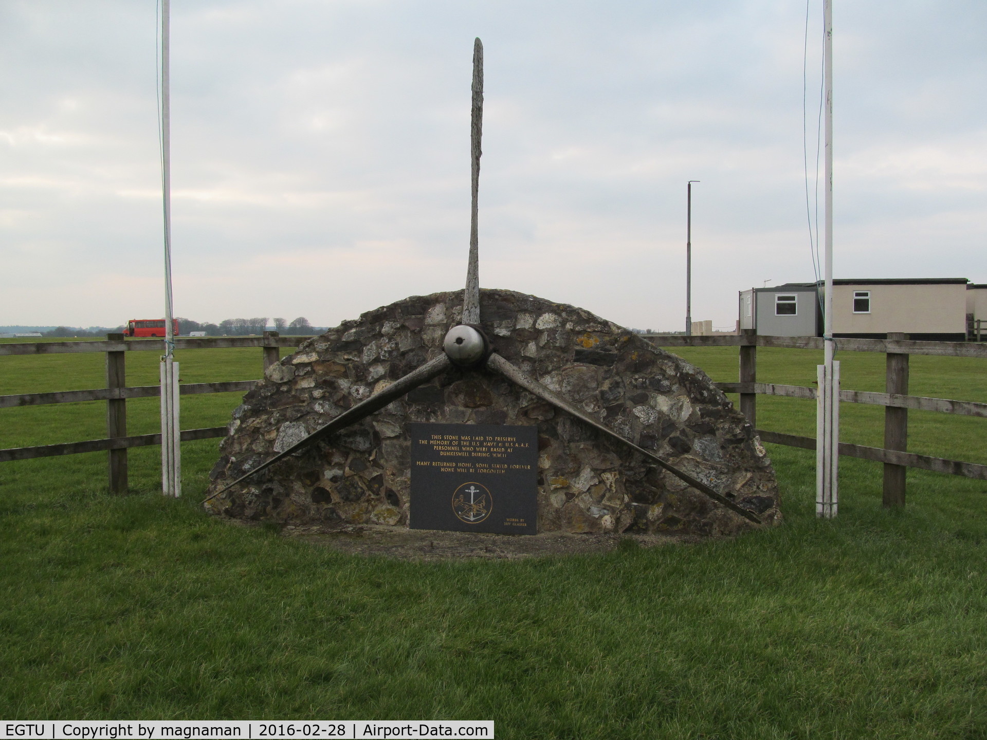 Dunkeswell Aerodrome Airport, Honiton, England United Kingdom (EGTU) - The memorial to the US Air Force (and I think Canadian) based here during WW2