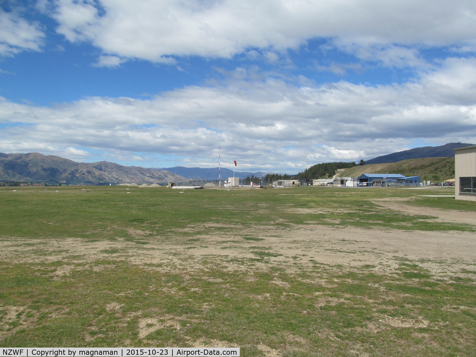 Wanaka Airport, Wanaka New Zealand (NZWF) - View of airfield from the adjacent toy & transport museum