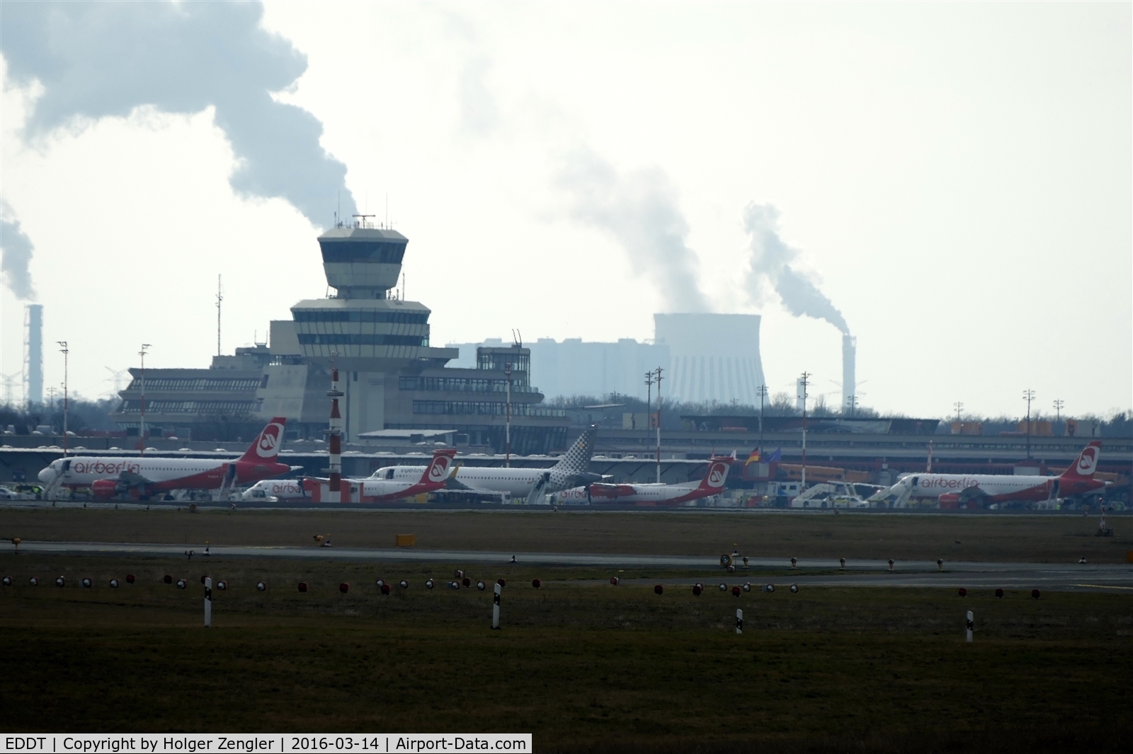 Tegel International Airport (closing in 2011), Berlin Germany (EDDT) - Westbound view over TXL...