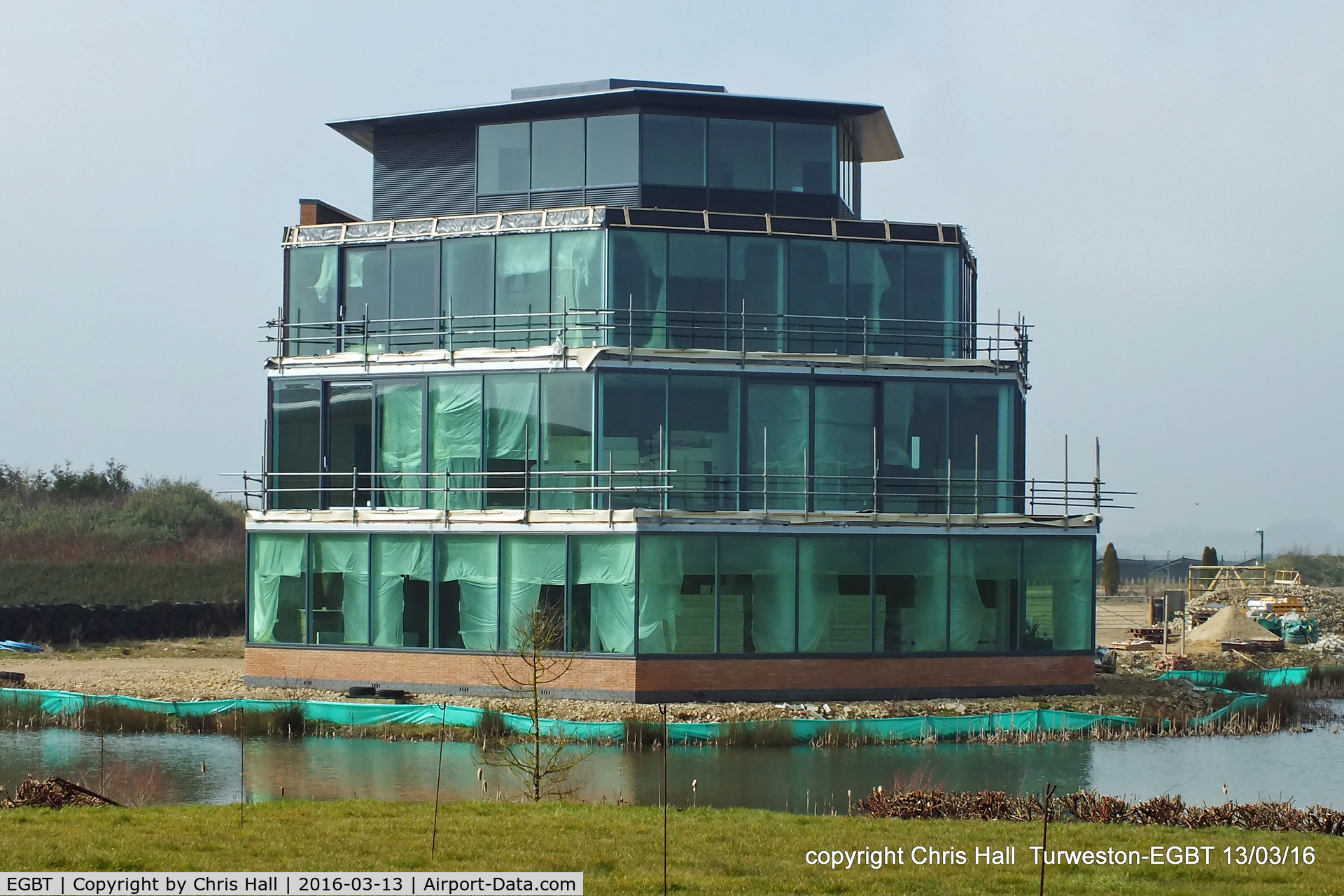 Turweston Aerodrome Airport, Turweston, England United Kingdom (EGBT) - Turwestons new tower, cafe and club house 