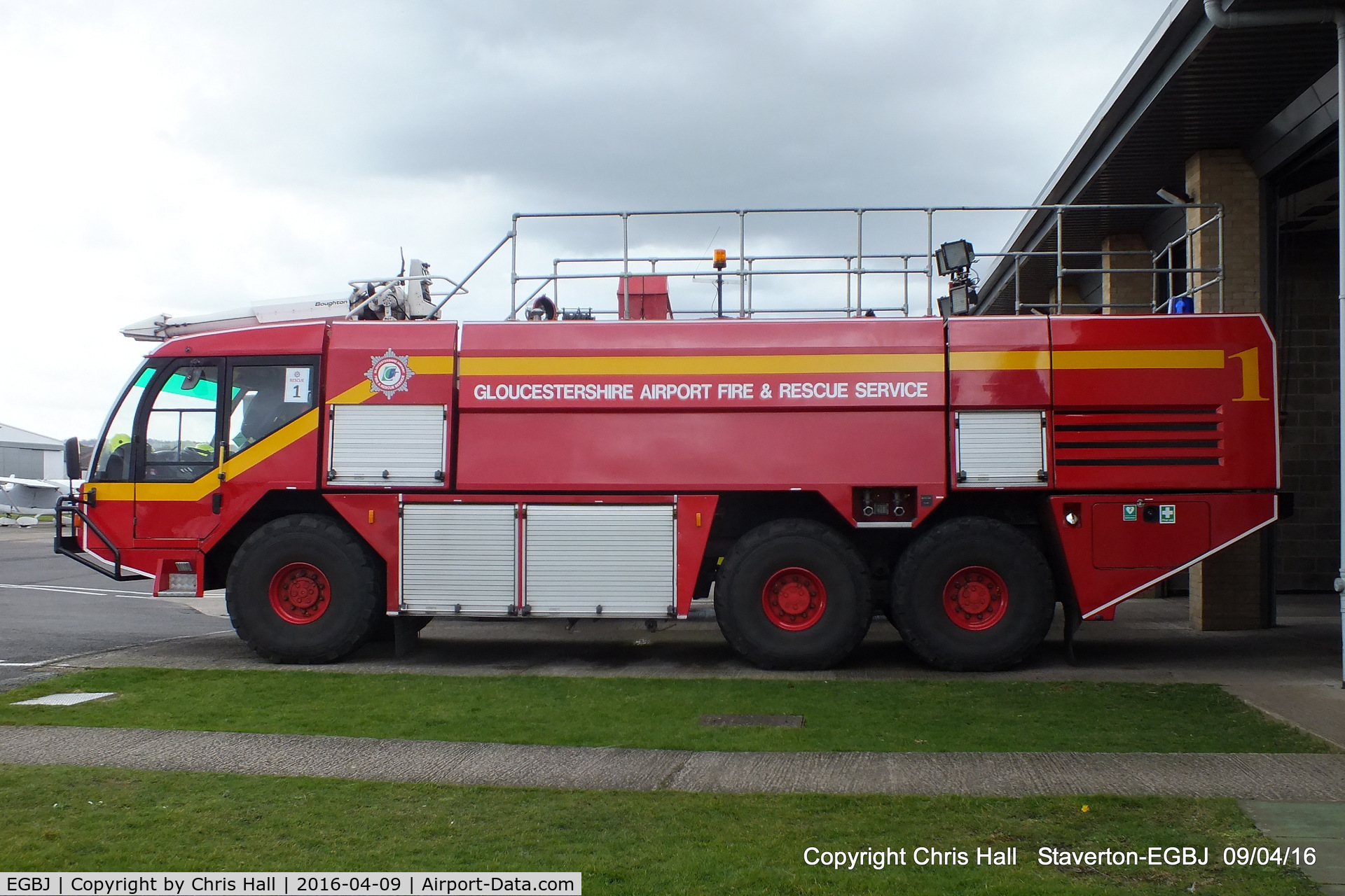 Gloucestershire Airport, Staverton, England United Kingdom (EGBJ) - Staverton fire truck