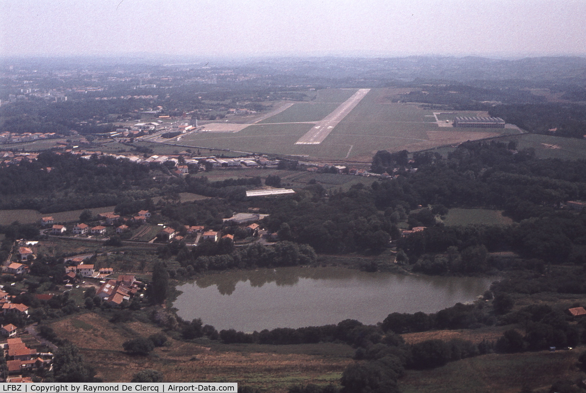 Biarritz-Bayonne Airport, Anglet Airport France (LFBZ) - On final to rwy 10  (currently 09) in July 1976.
