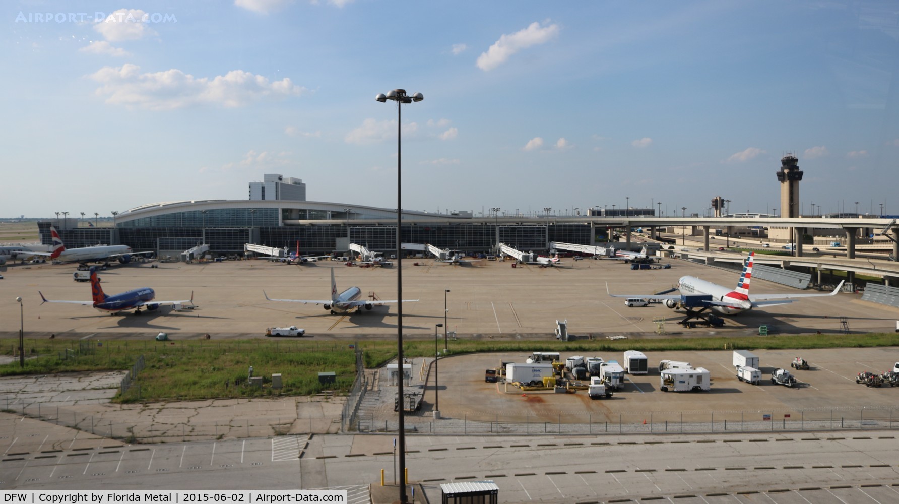 Dallas/fort Worth International Airport (DFW) - Dallas from the Air train