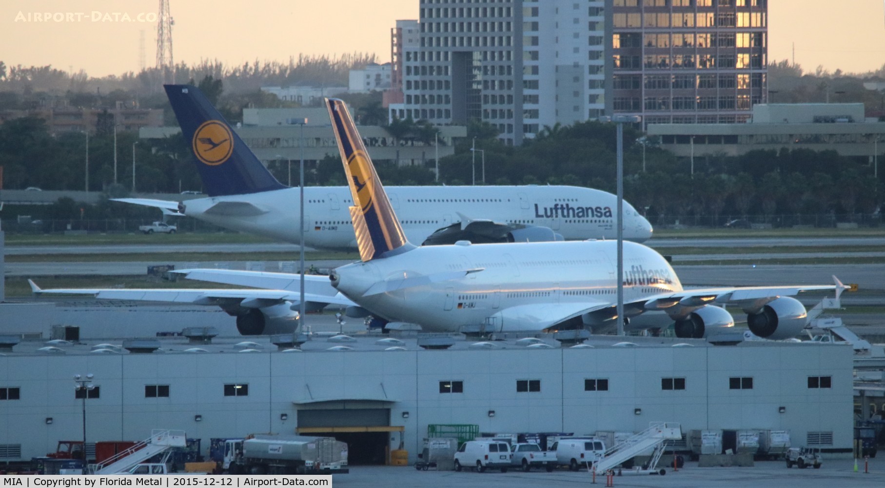 Miami International Airport (MIA) - Two A380s