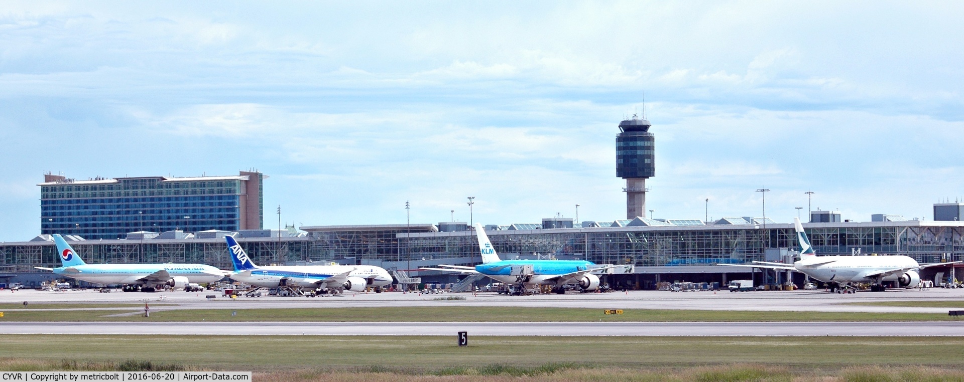Vancouver International Airport, Vancouver, British Columbia Canada (CYVR) -  Airlines at YVR on the first day of summer,2016