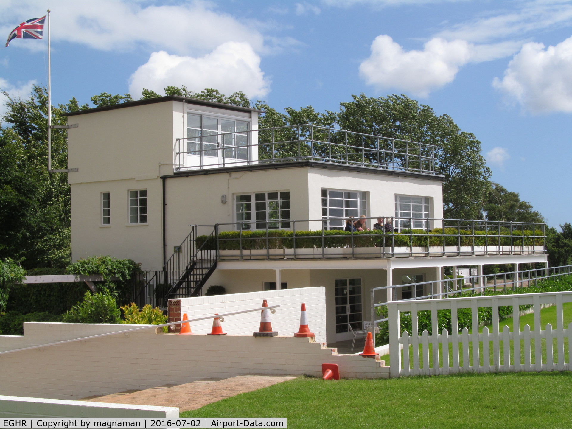 Goodwood Airfield Airport, Chichester, England United Kingdom (EGHR) - old control tower - now cafe
