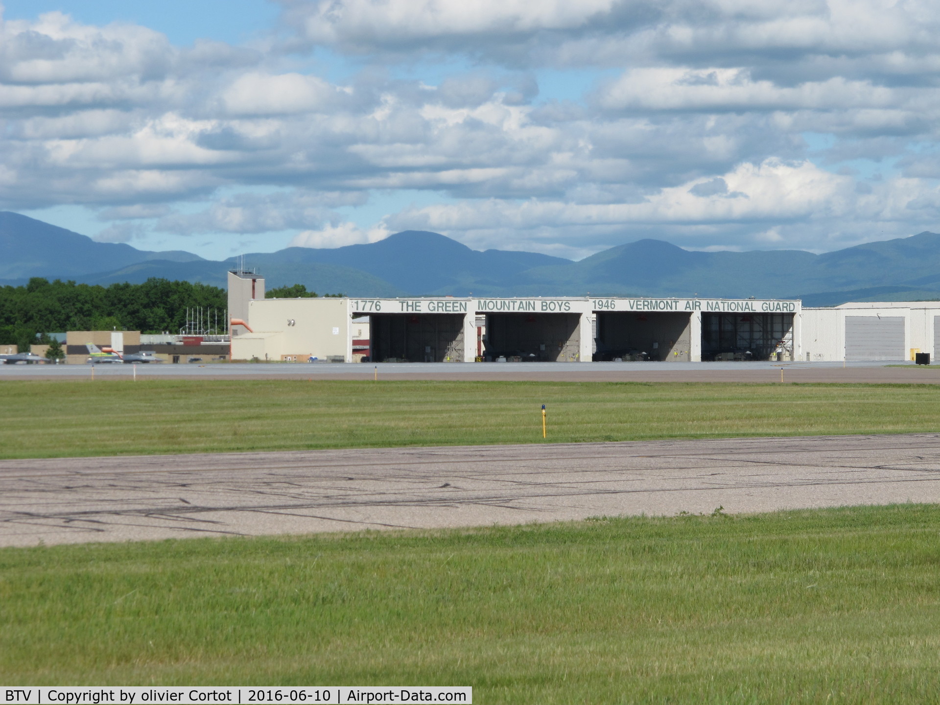 Burlington International Airport (BTV) - the ANG hangars