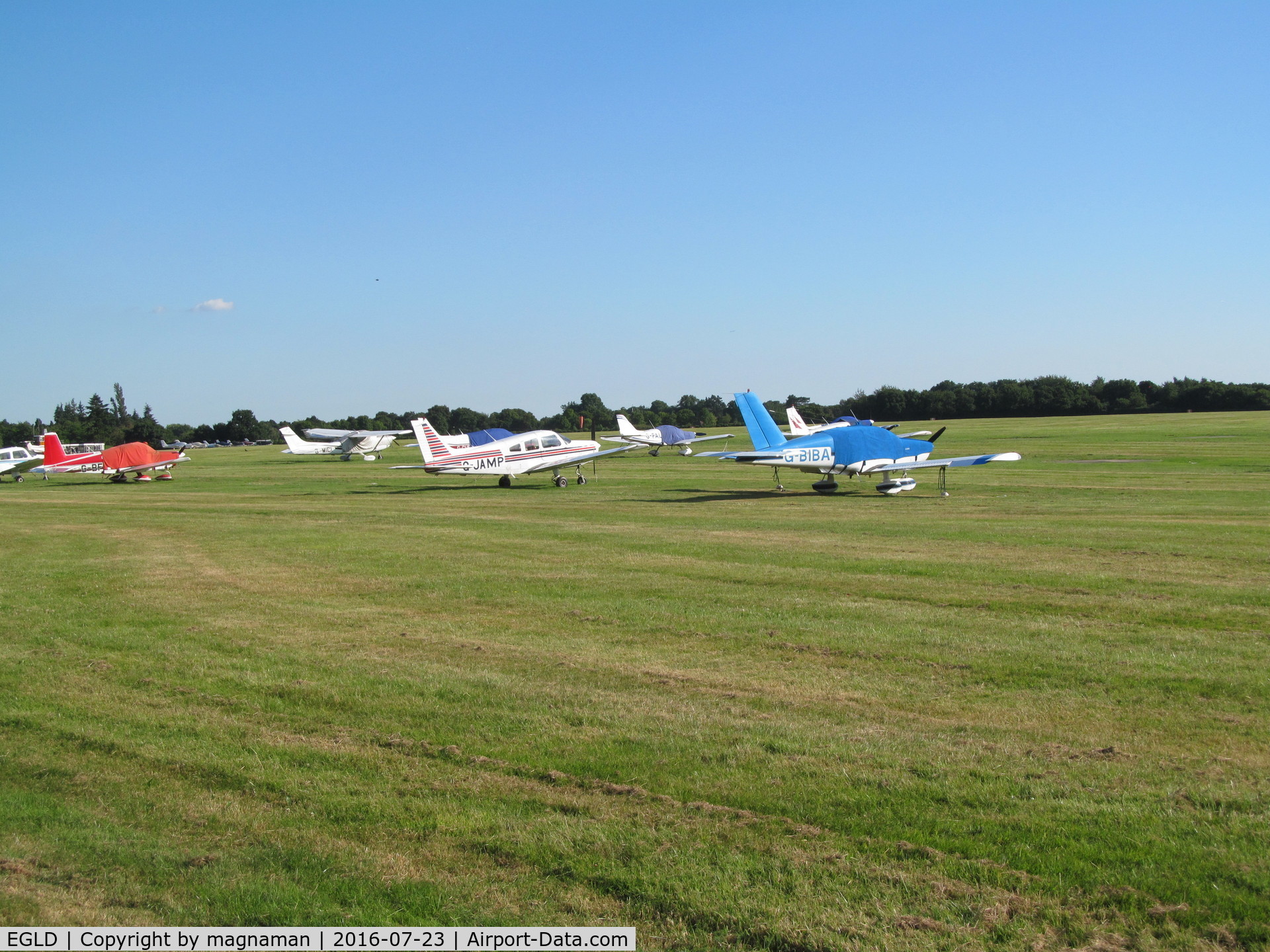 Denham Aerodrome Airport, Gerrards Cross, England United Kingdom (EGLD) - g-jamp plus friends on west grass apron