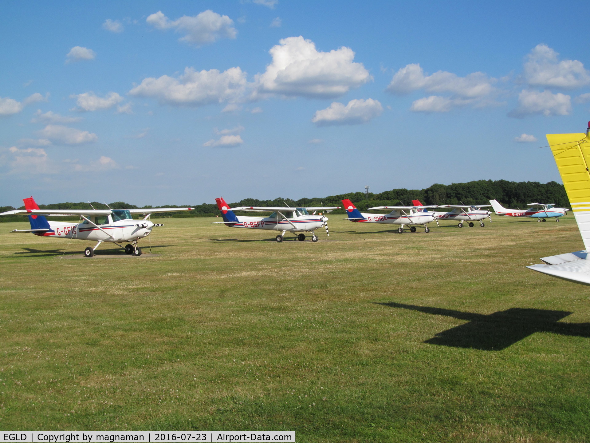 Denham Aerodrome Airport, Gerrards Cross, England United Kingdom (EGLD) - G-GFIG AND FLYING CLUB PALS