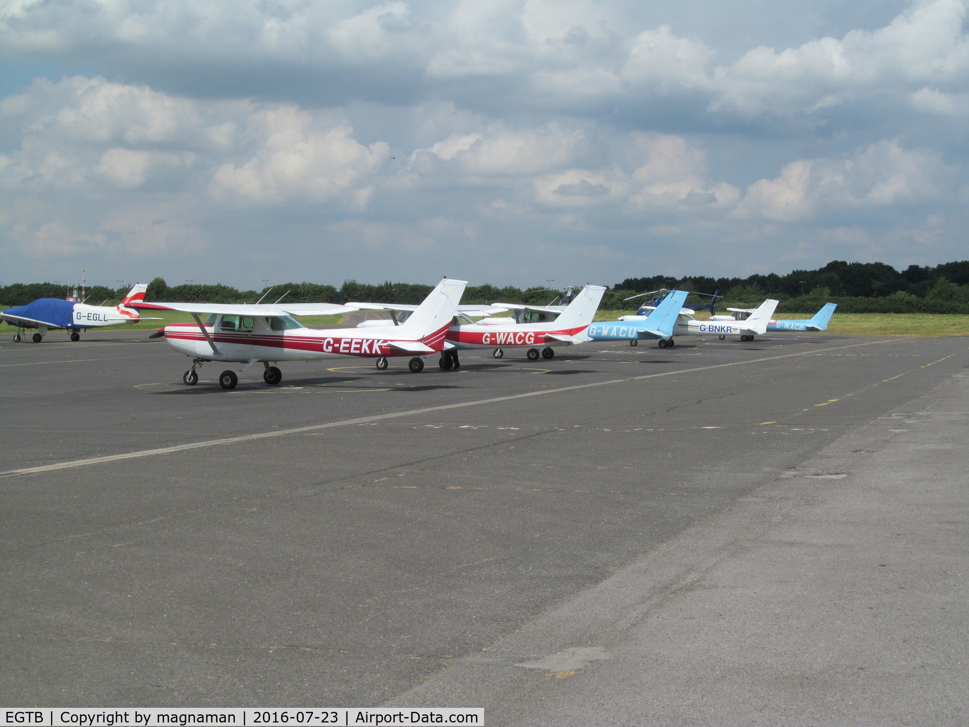 Wycombe Air Park/Booker Airport, High Wycombe, England United Kingdom (EGTB) - apron at high wycombe