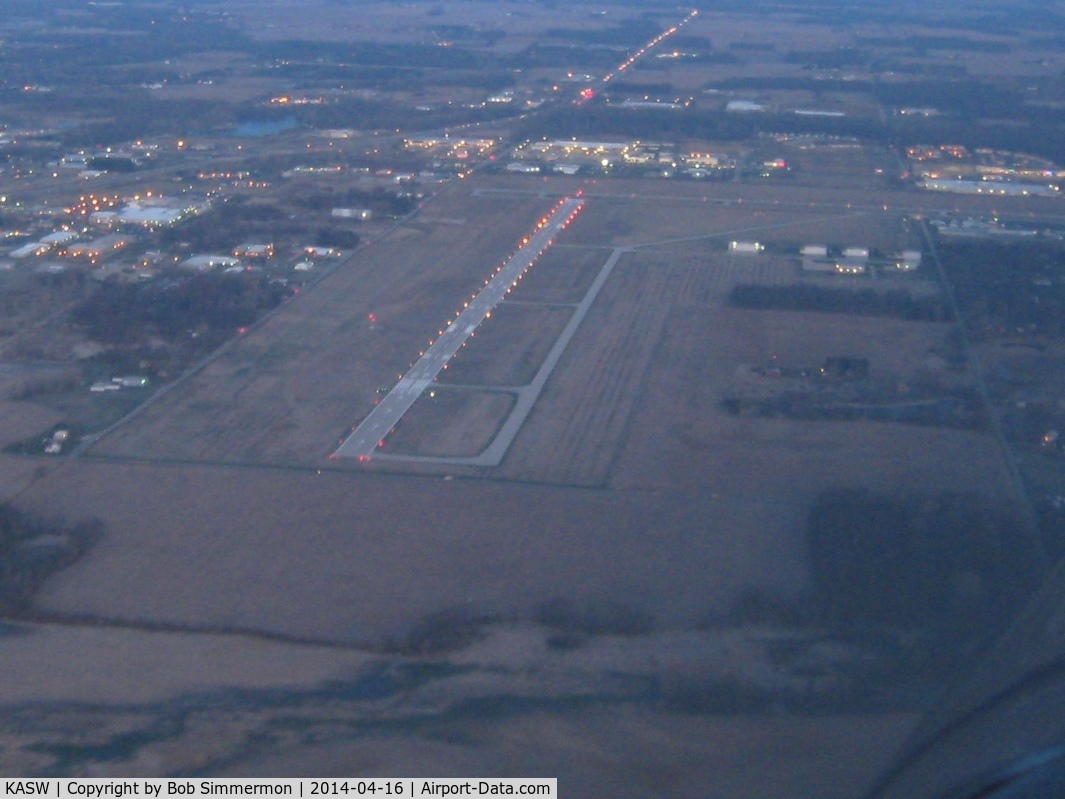 Warsaw Municipal Airport (ASW) - Looking west at pattern altitude