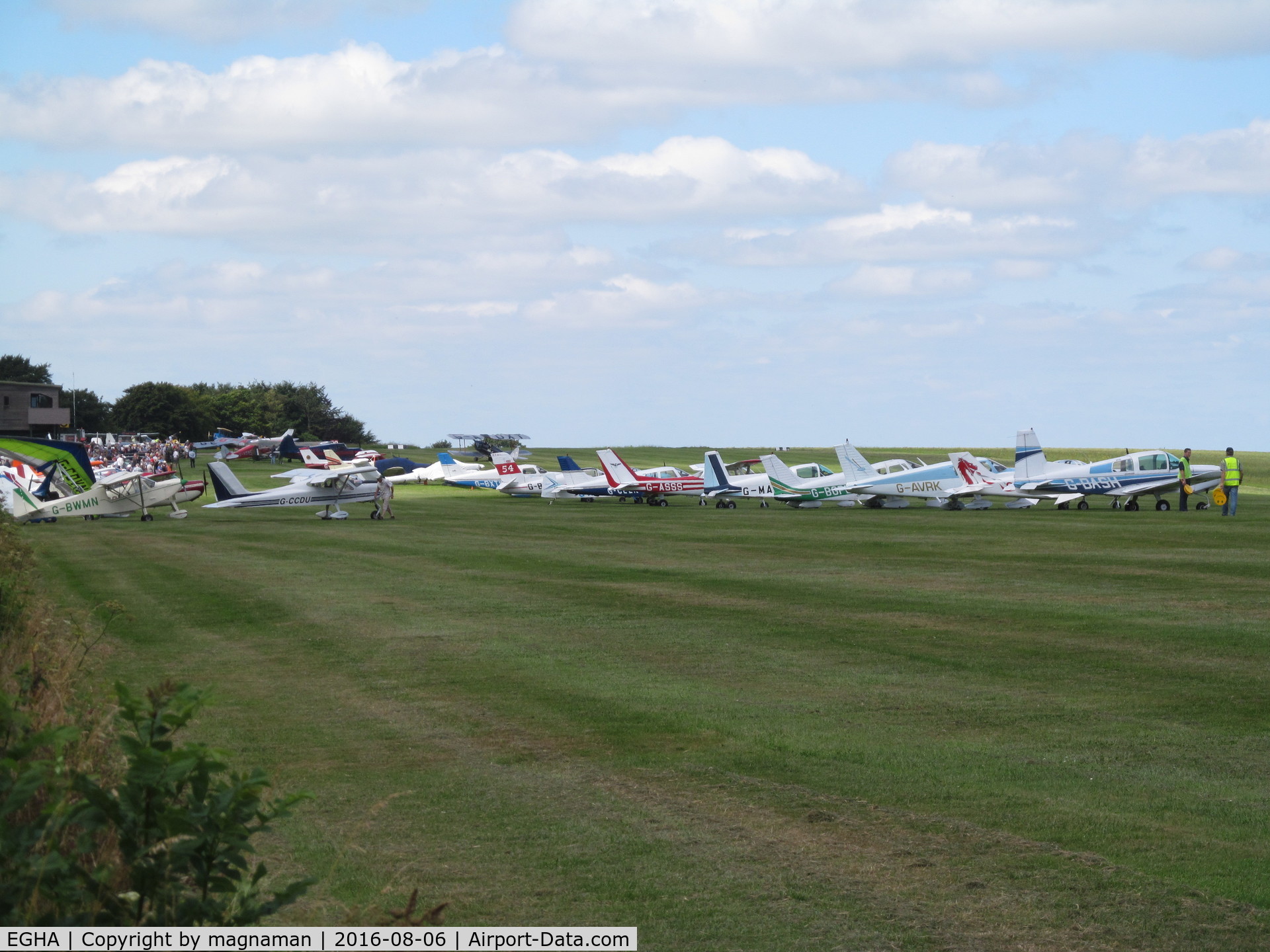 Compton Abbas Airfield Airport, Shaftesbury, England United Kingdom (EGHA) - summer fly in