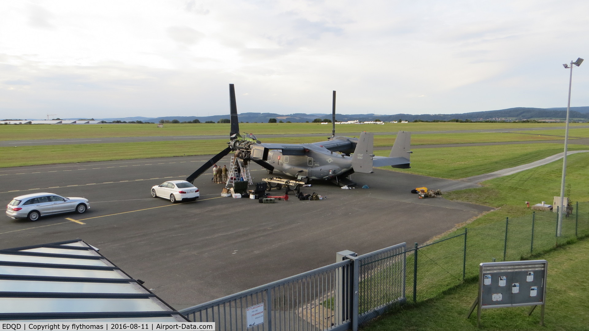 Bindlacher Berg Airport (Bayreuth Airport), Bayreuth Germany (EDQD) - Bell-Boeing - CV-22B Osprey , Bayreuth Flughafen