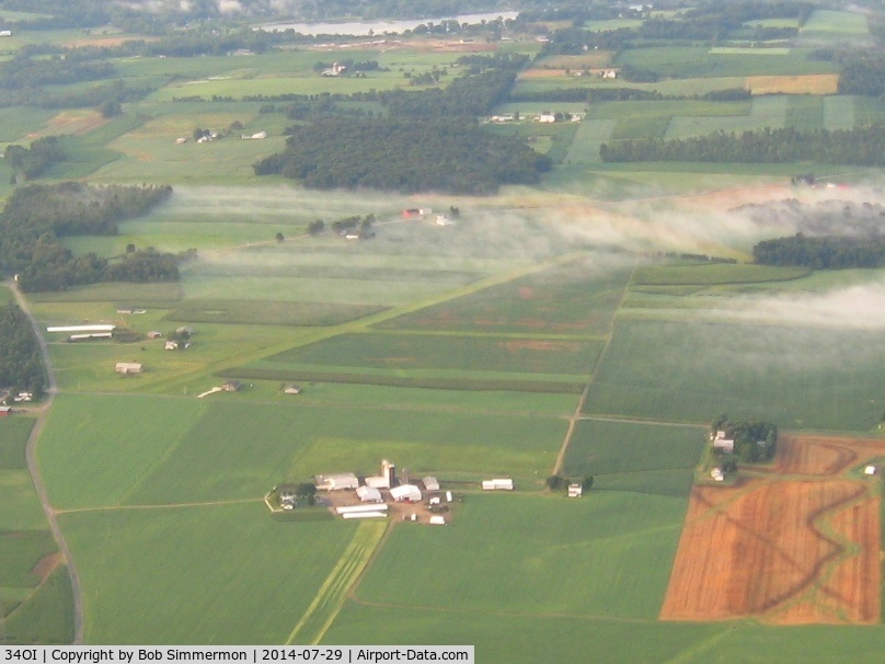 Mohican Airpark Airport (34OI) - Looking SE from 3500 ft.