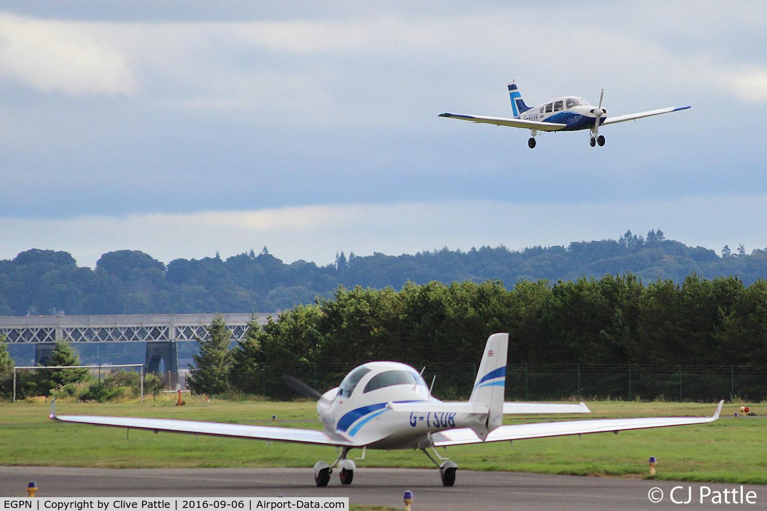 Dundee Airport, Dundee, Scotland United Kingdom (EGPN) - Airfield activity at Dundee EGPN