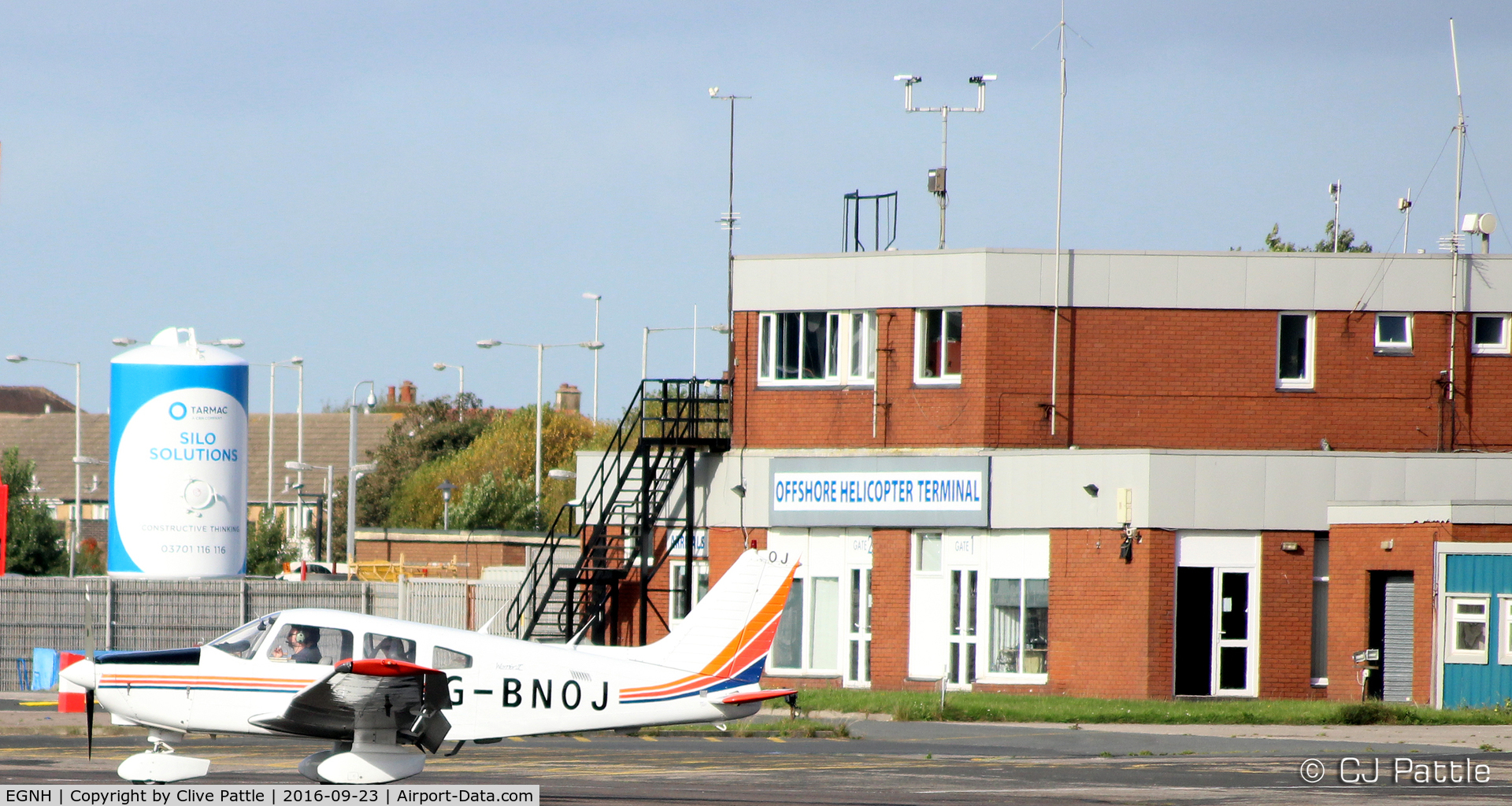 Blackpool International Airport, Blackpool, England United Kingdom (EGNH) - The Offshore Terminal at Blackpool EGNH - In daily use by the resident Bond Helicopters serving the Morecambe Bay Oil Fields.