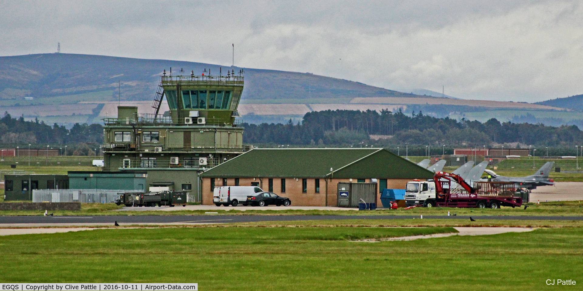 RAF Lossiemouth Airport, Lossiemouth, Scotland United Kingdom (EGQS) - Air Traffic Tower at RAF Lossiemouth EGQS during Exercise Joint Warrior 16-2