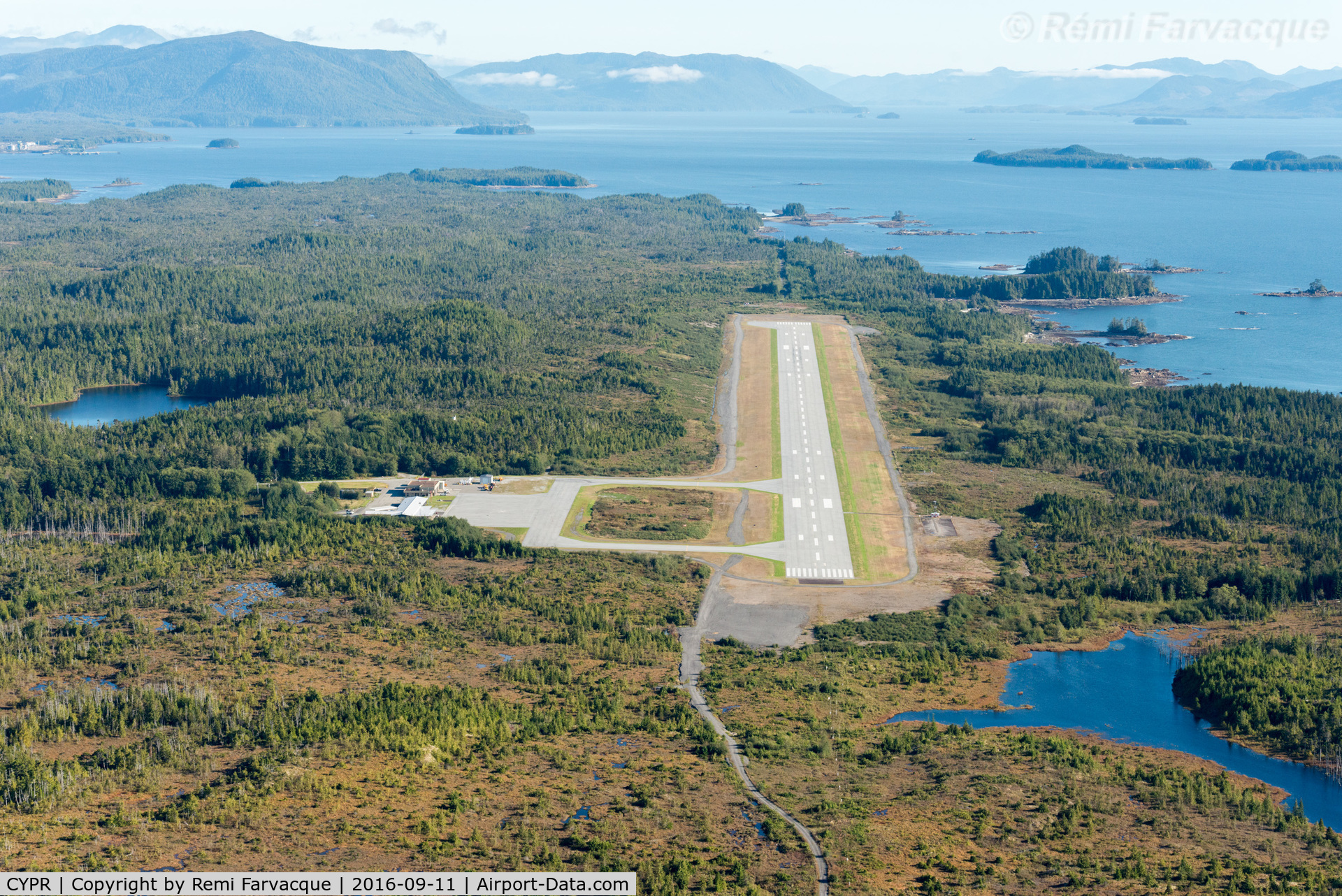 Prince Rupert Airport, Prince Rupert, British Columbia Canada (CYPR) - View to southeast.