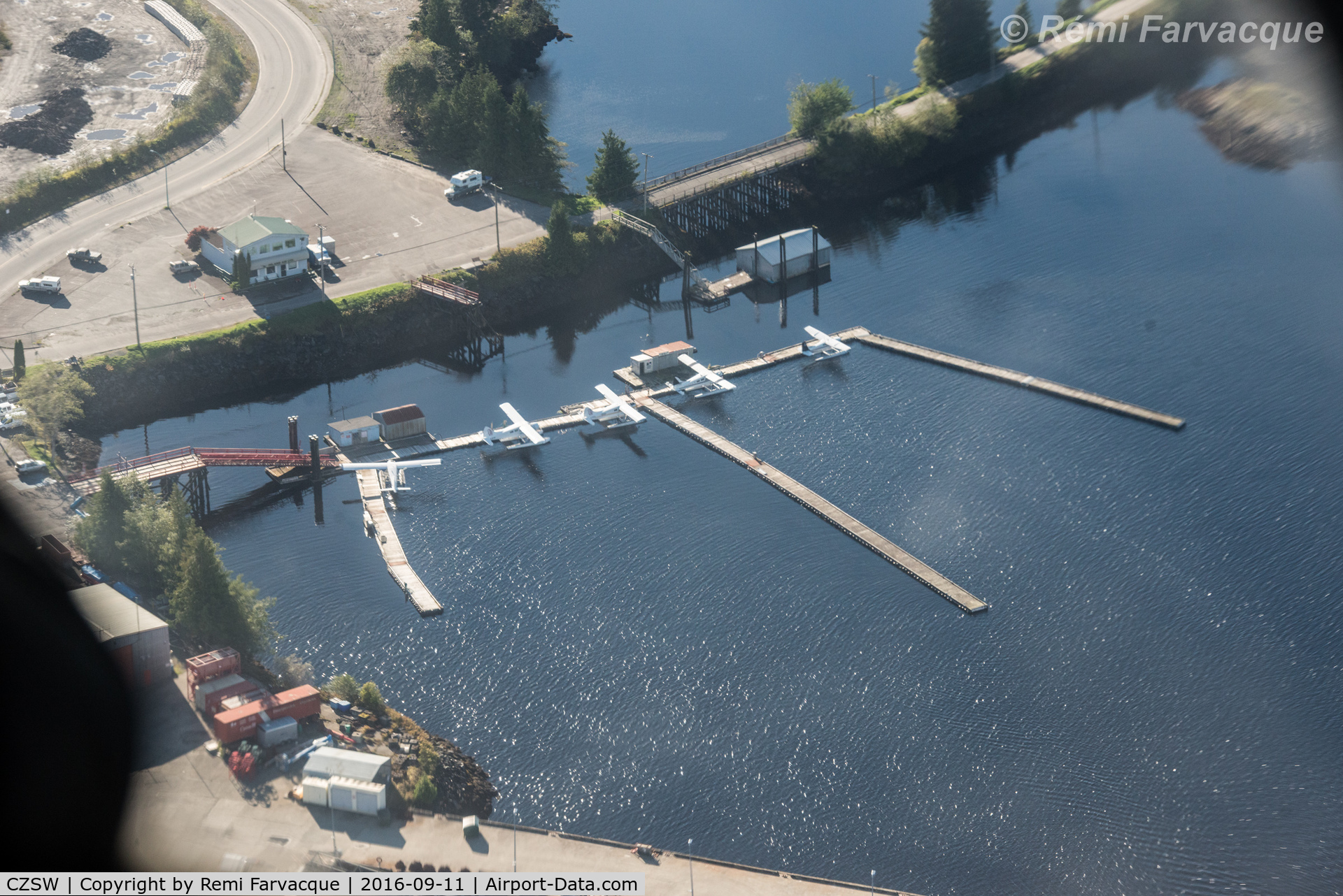 Prince Rupert/Seal Cove Water Airport, Prince Rupert, British Columbia Canada (CZSW) - General view of docks.