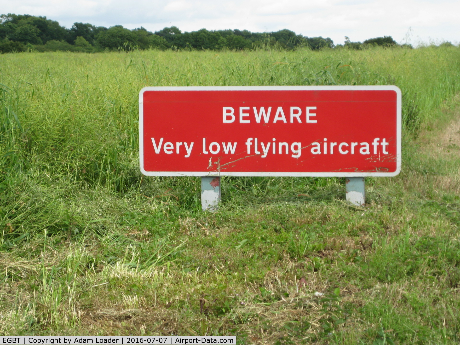 Turweston Aerodrome Airport, Turweston, England United Kingdom (EGBT) - My favourite sign 