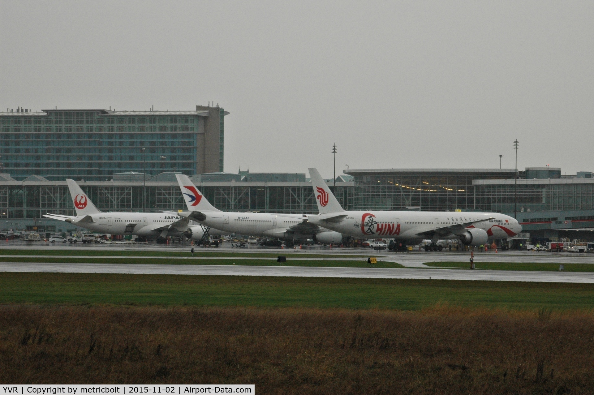 Vancouver International Airport, Vancouver, British Columbia Canada (YVR) - Rainy day arrivals in Vancouver