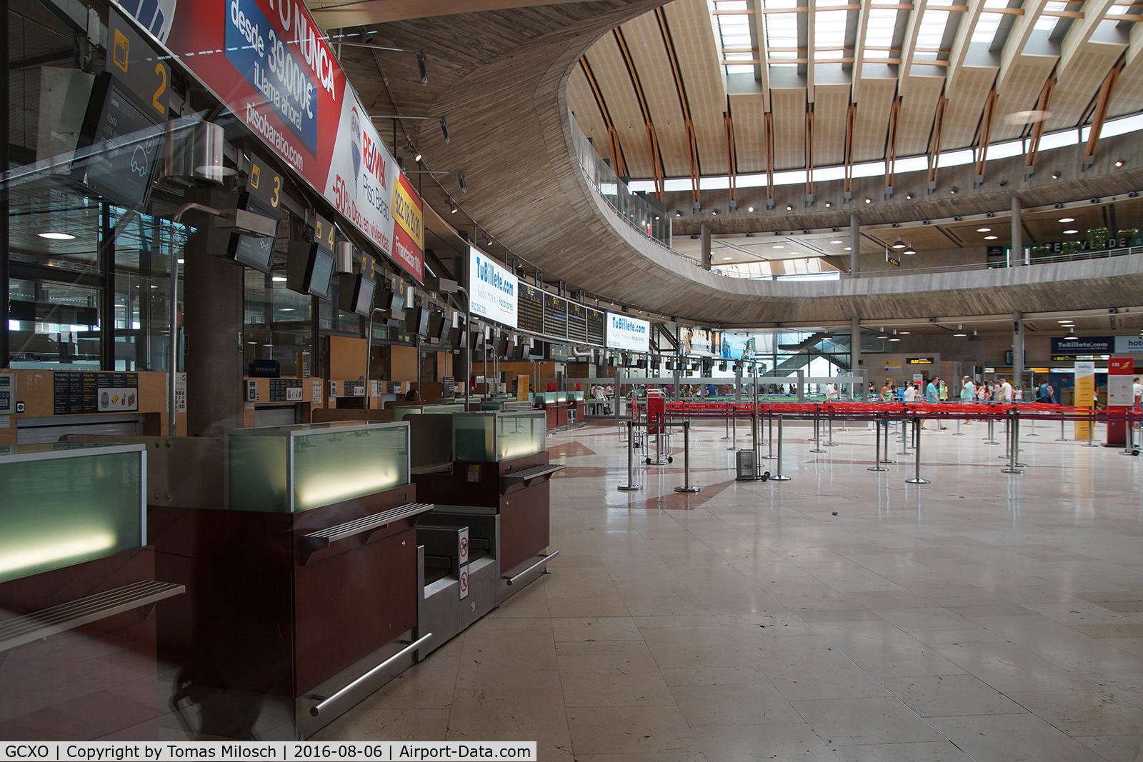 Tenerife North Airport (Los Rodeos), Tenerife Spain (GCXO) - Departure hall at TFN