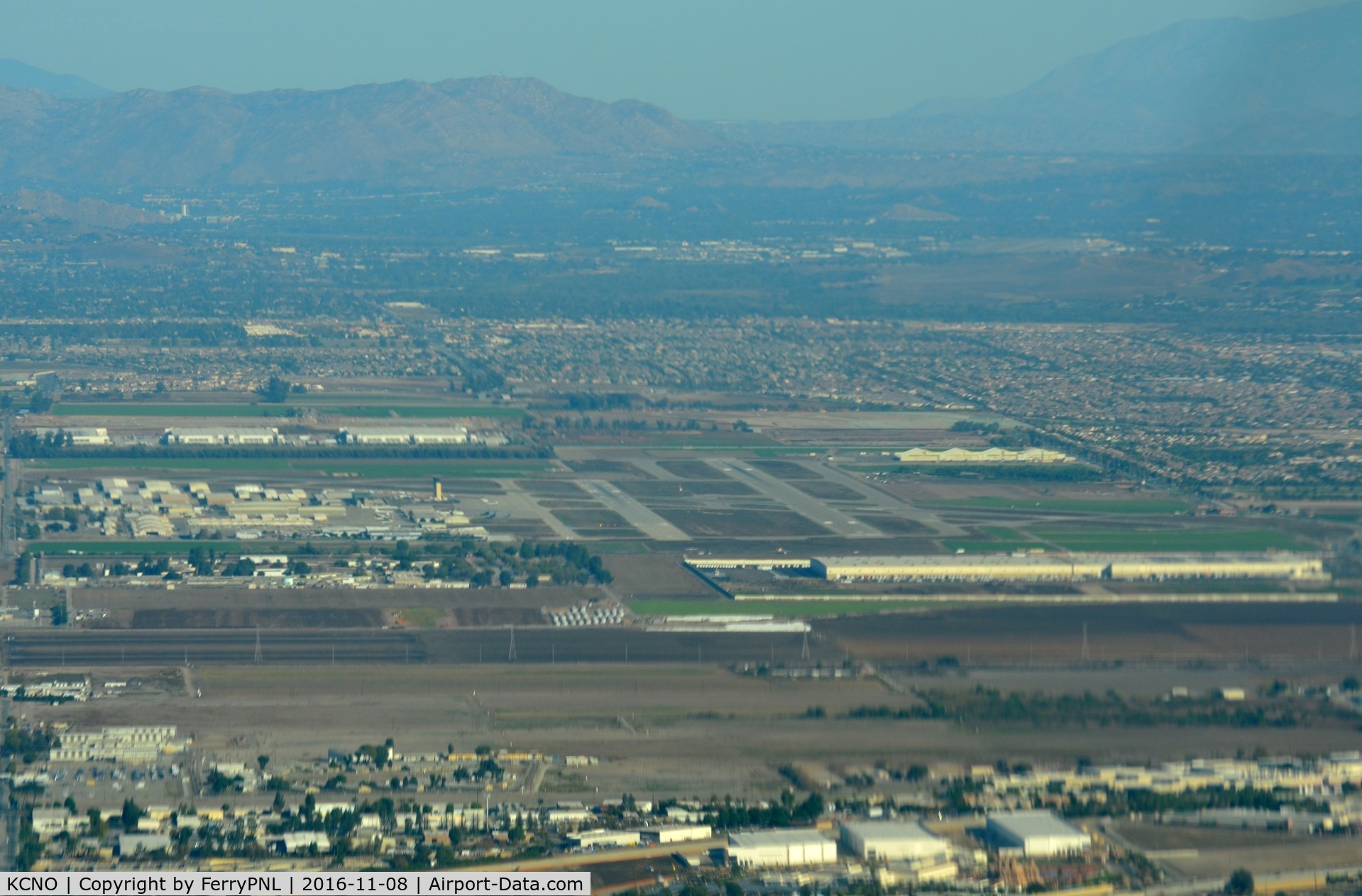 Chino Airport (CNO) - Chino Airport a few miles out.
