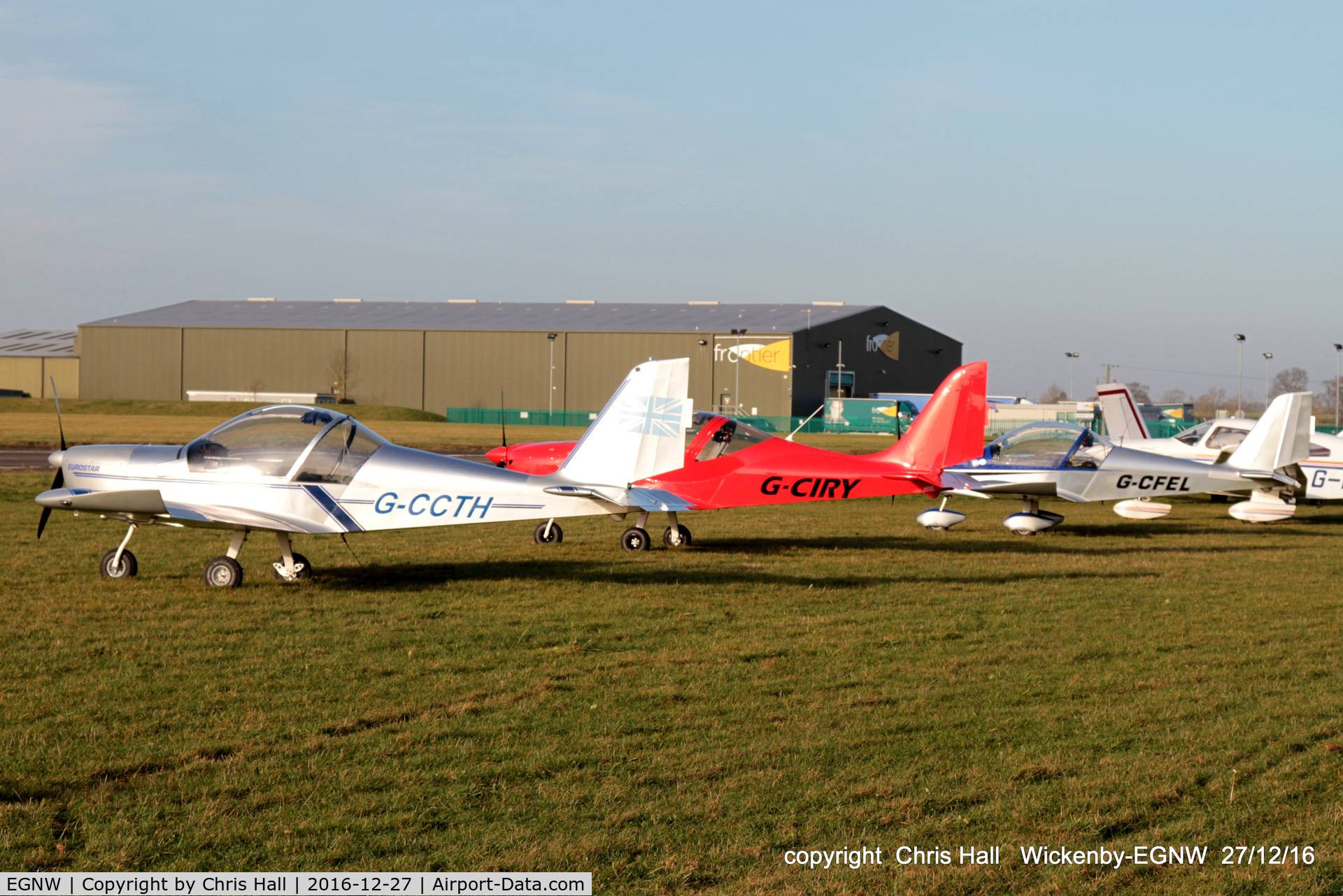 Wickenby Aerodrome Airport, Lincoln, England United Kingdom (EGNW) - EV-97s at the Turkey Curry fly in, Wickenby