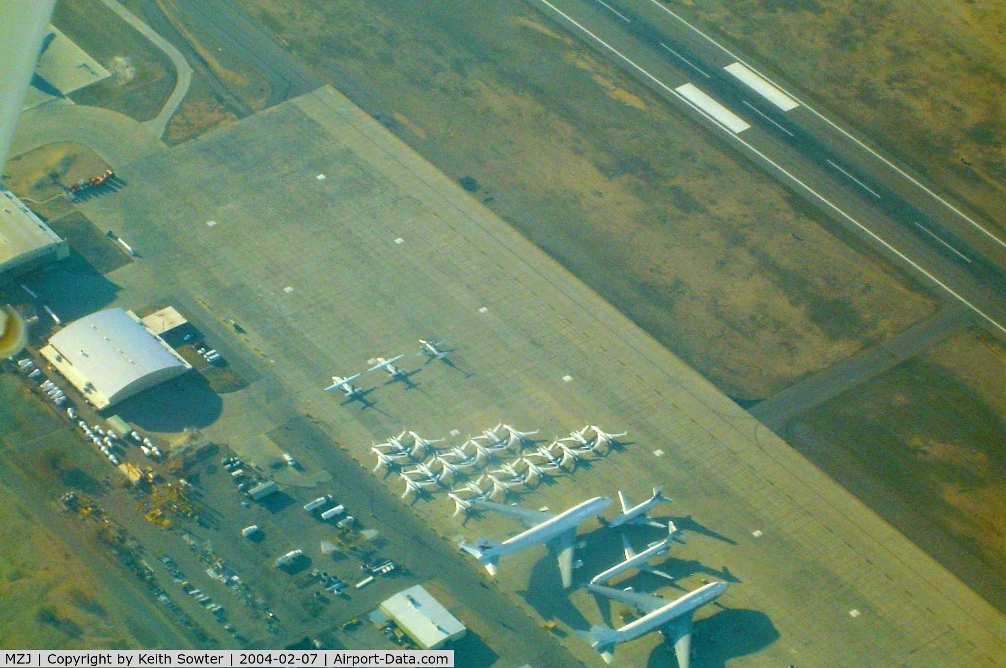 Pinal Airpark Airport (MZJ) - Image taken through perspex window of aircraft whilst overflying / taxying around 