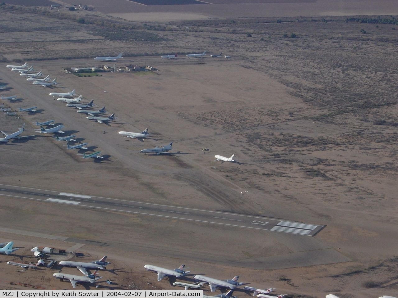 Pinal Airpark Airport (MZJ) - Image taken through perspex window of aircraft whilst overflying / taxying around 