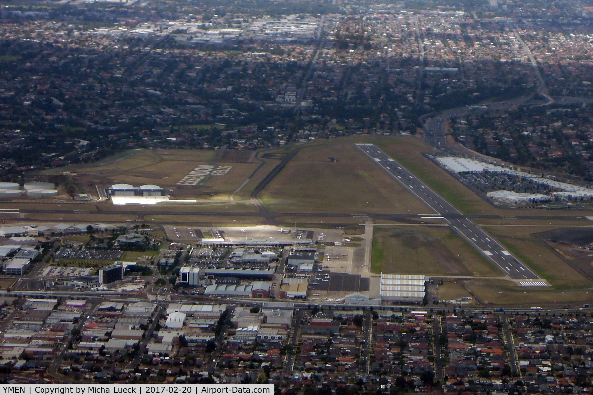 Essendon Airport, Essendon North, Victoria Australia (YMEN) - Taken from VH-QPG (MEL-SIN)