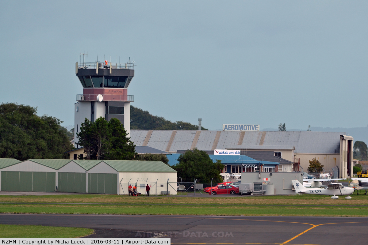 Hamilton International Airport, Hamilton New Zealand (NZHN) - Tower and GA