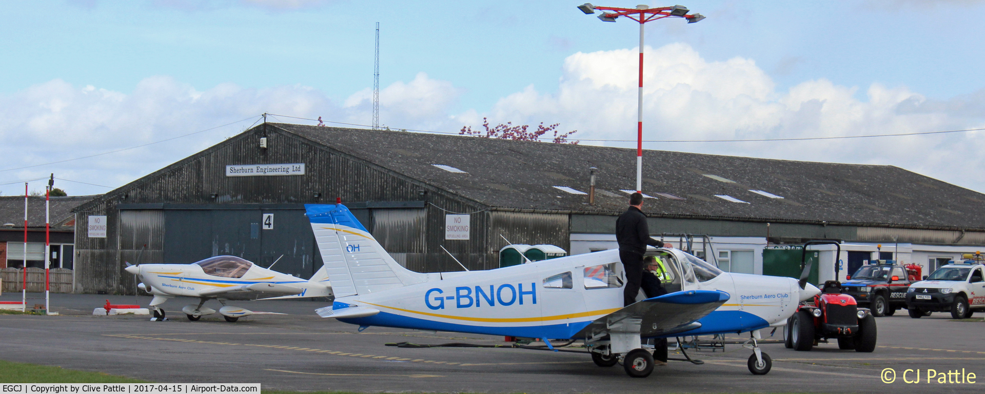 Sherburn-in-Elmet Airfield Airport, Sherburn-in-Elmet, England United Kingdom (EGCJ) - Aircraft refuelling operations at EGCJ