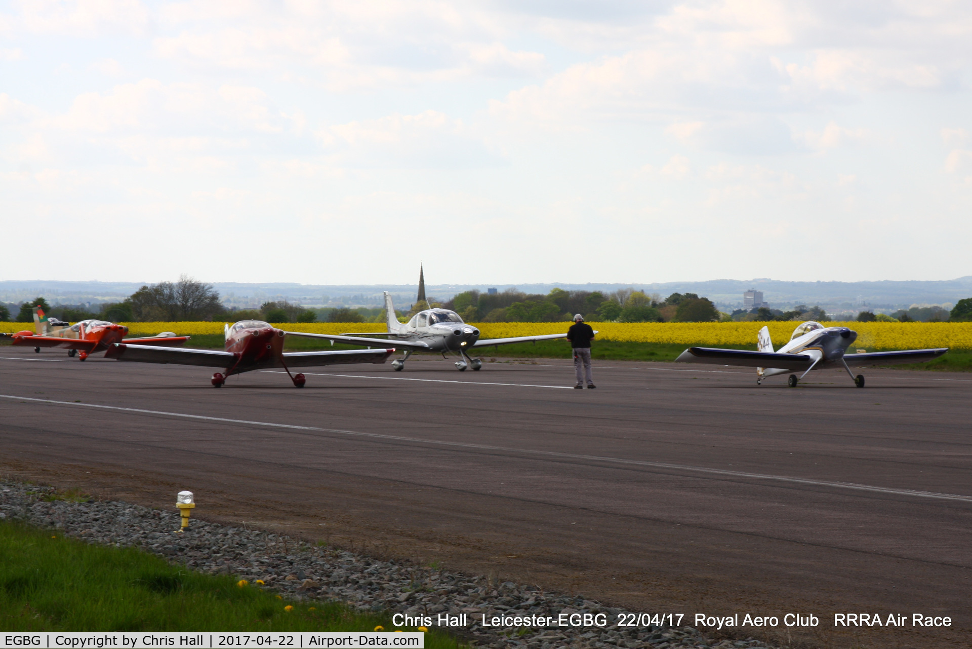Leicester Airport, Leicester, England United Kingdom (EGBG) - on the start line for the Royal Aero Club 3R's air race at Leicester