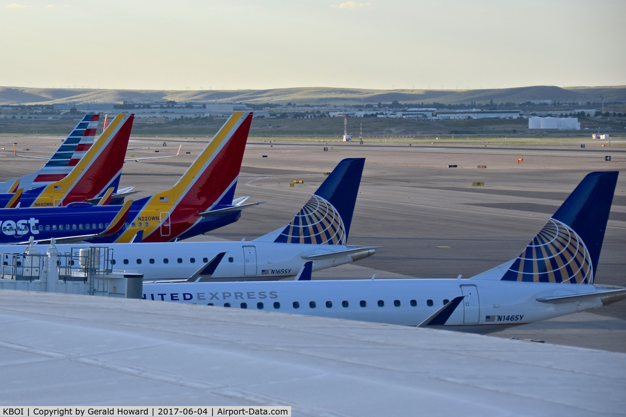 Boise Air Terminal/gowen Fld Airport (BOI) - Early morning on the south side of B Concourse.