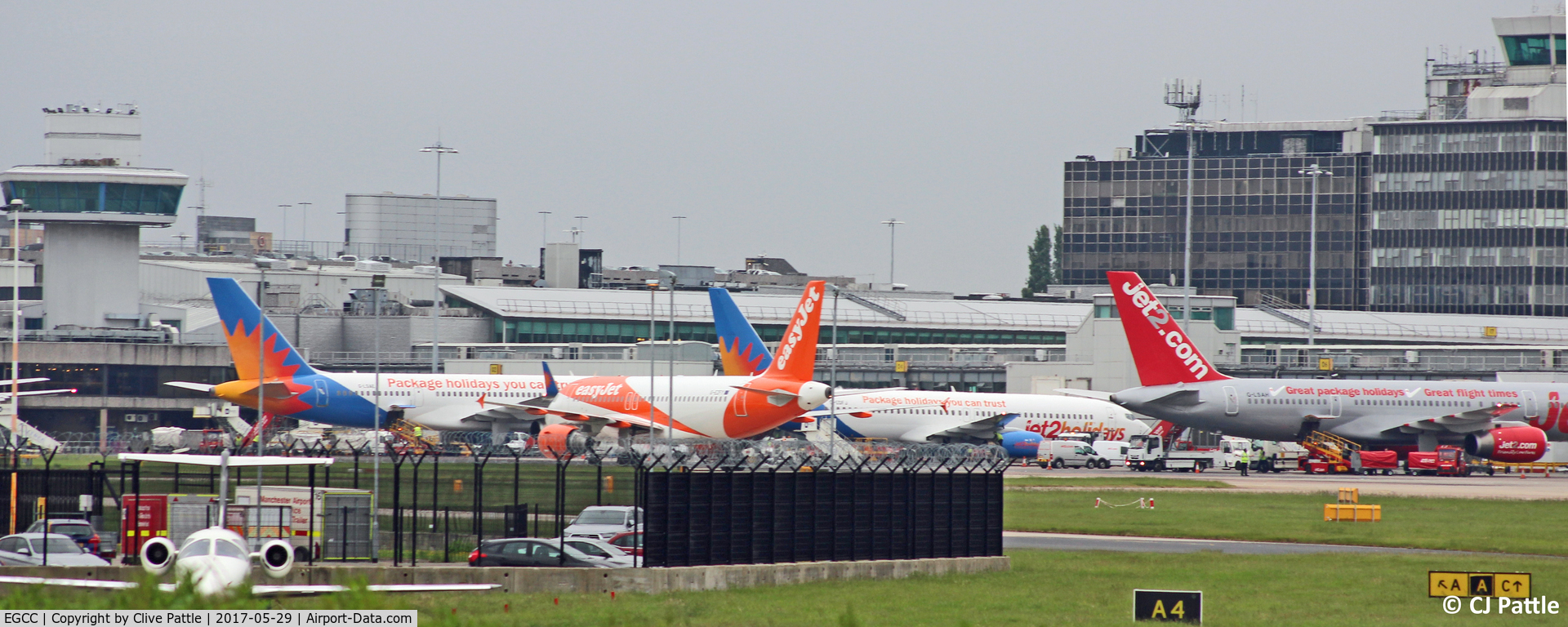 Manchester Airport, Manchester, England United Kingdom (EGCC) - Manchester EGCC Terminal Tails