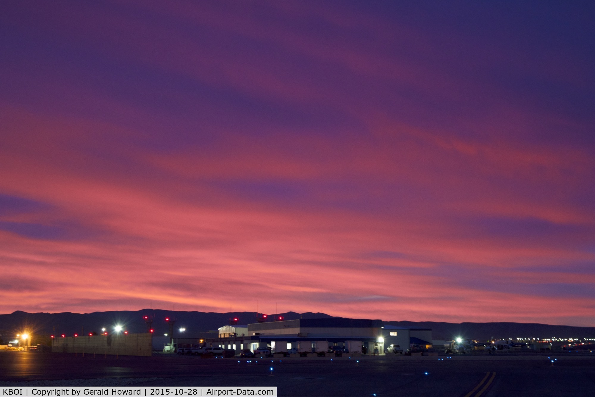 Boise Air Terminal/gowen Fld Airport (BOI) - Early morning at the airport.