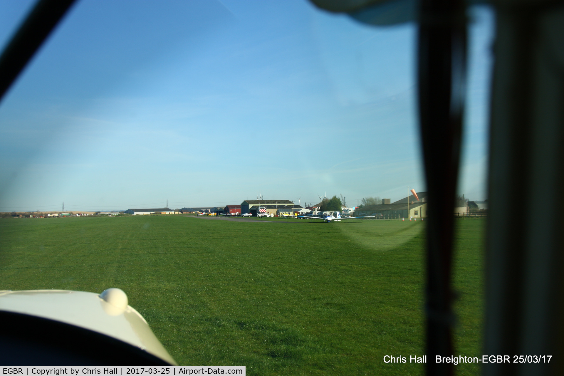 EGBR Airport - departing from Breighton in Piper PA-15 Vagabond G-BRPY