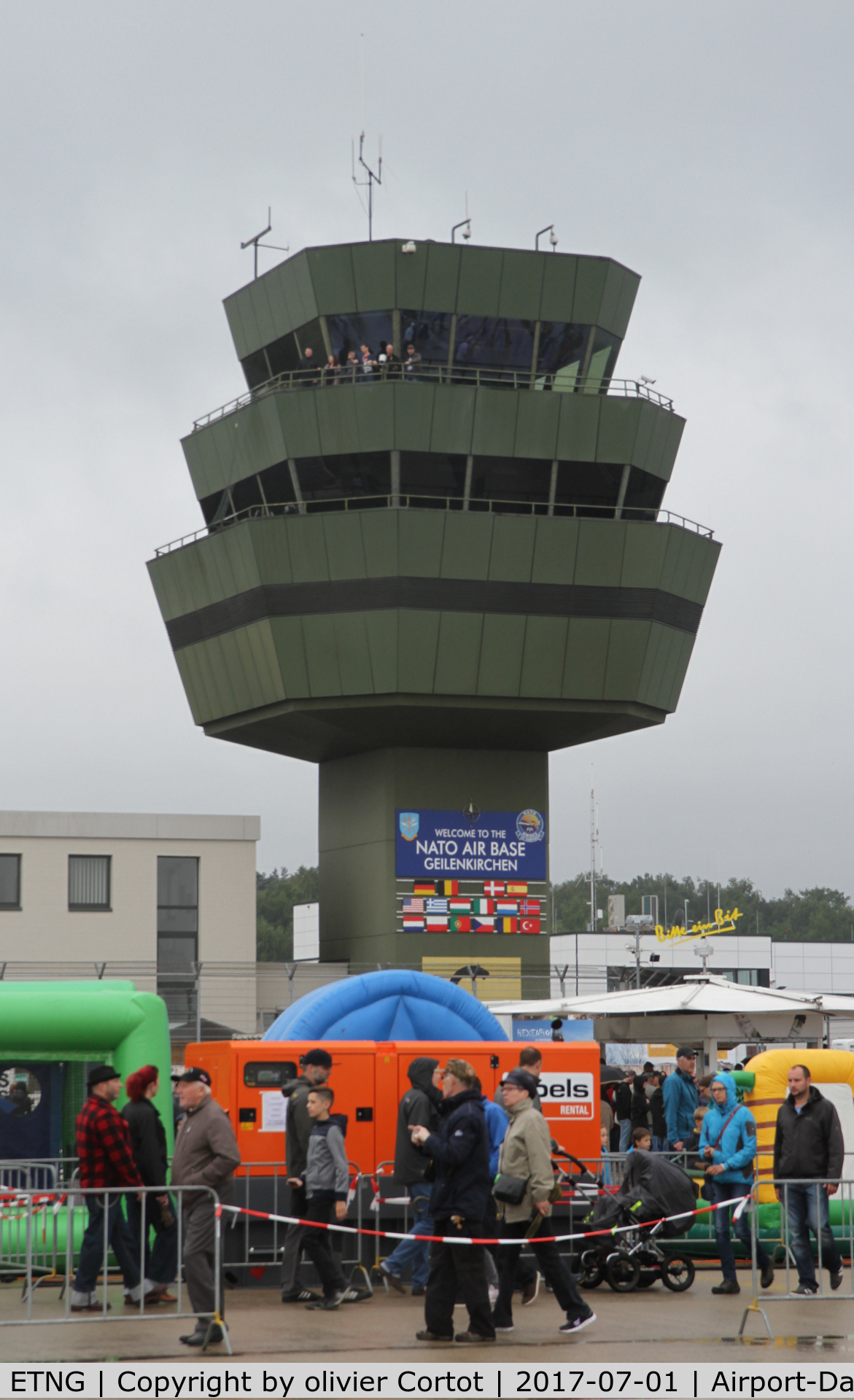 NATO Air Base Geilenkirchen Airport, Geilenkirchen Germany (ETNG) - the control tower