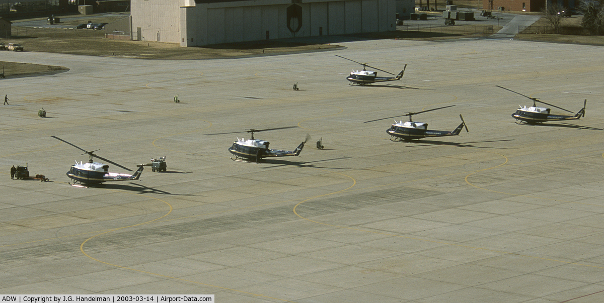 Joint Base Andrews Airport (ADW) - 1st Helo Squadron ramp.