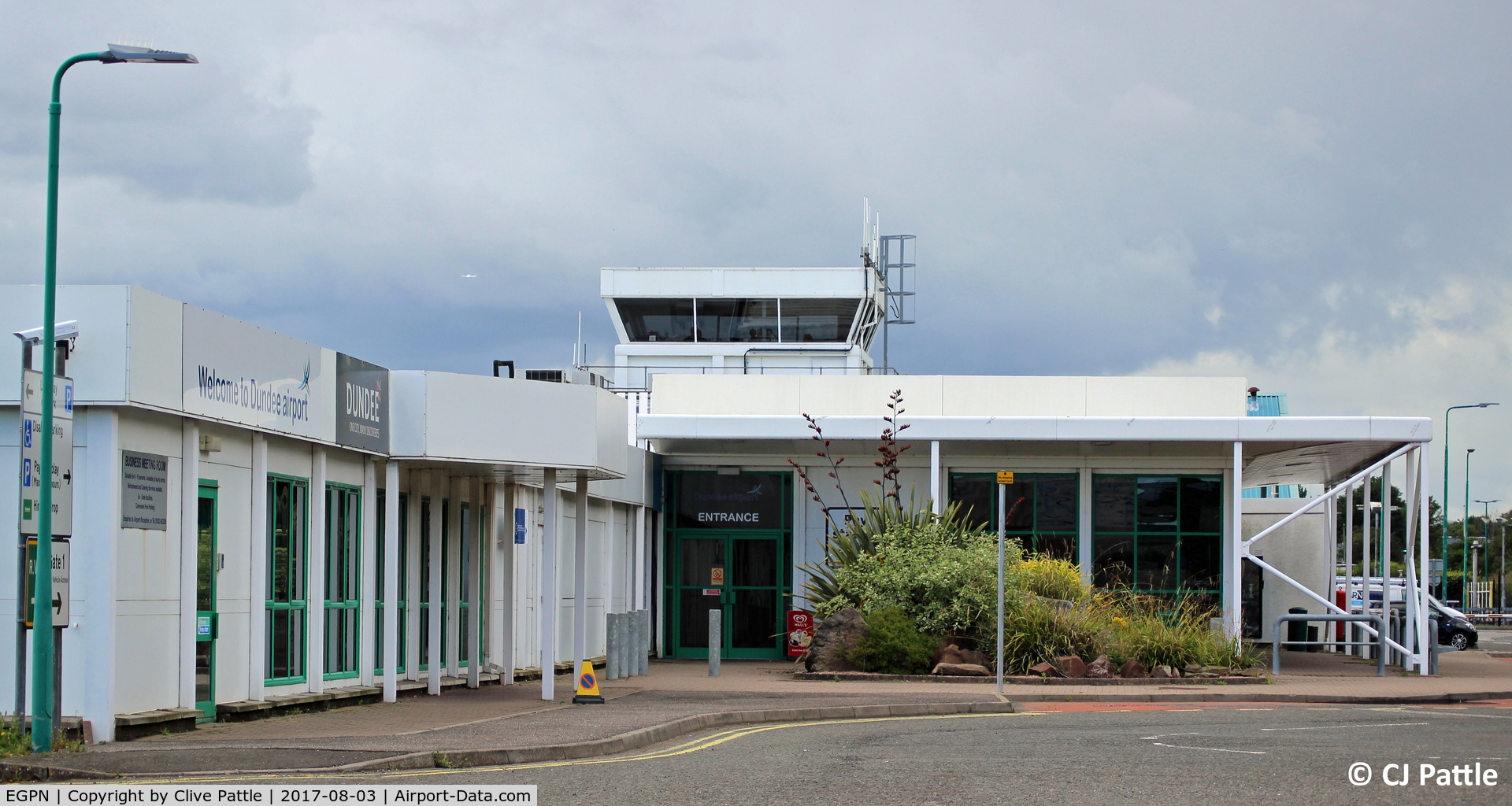 Dundee Airport, Dundee, Scotland United Kingdom (EGPN) - Airport terminal building entrance at Dundee