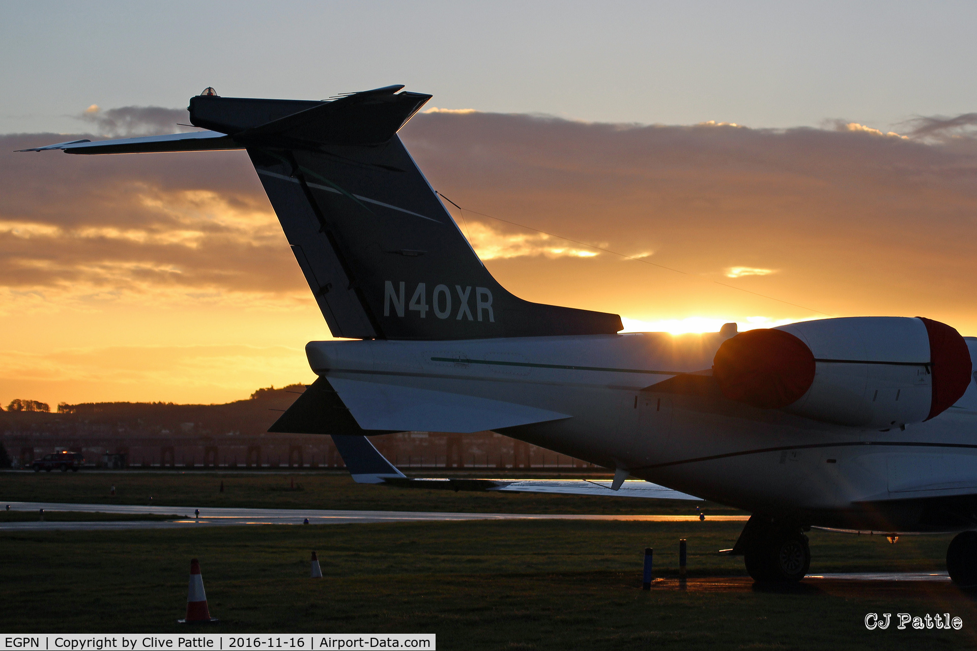 Dundee Airport, Dundee, Scotland United Kingdom (EGPN) - Early November apron view