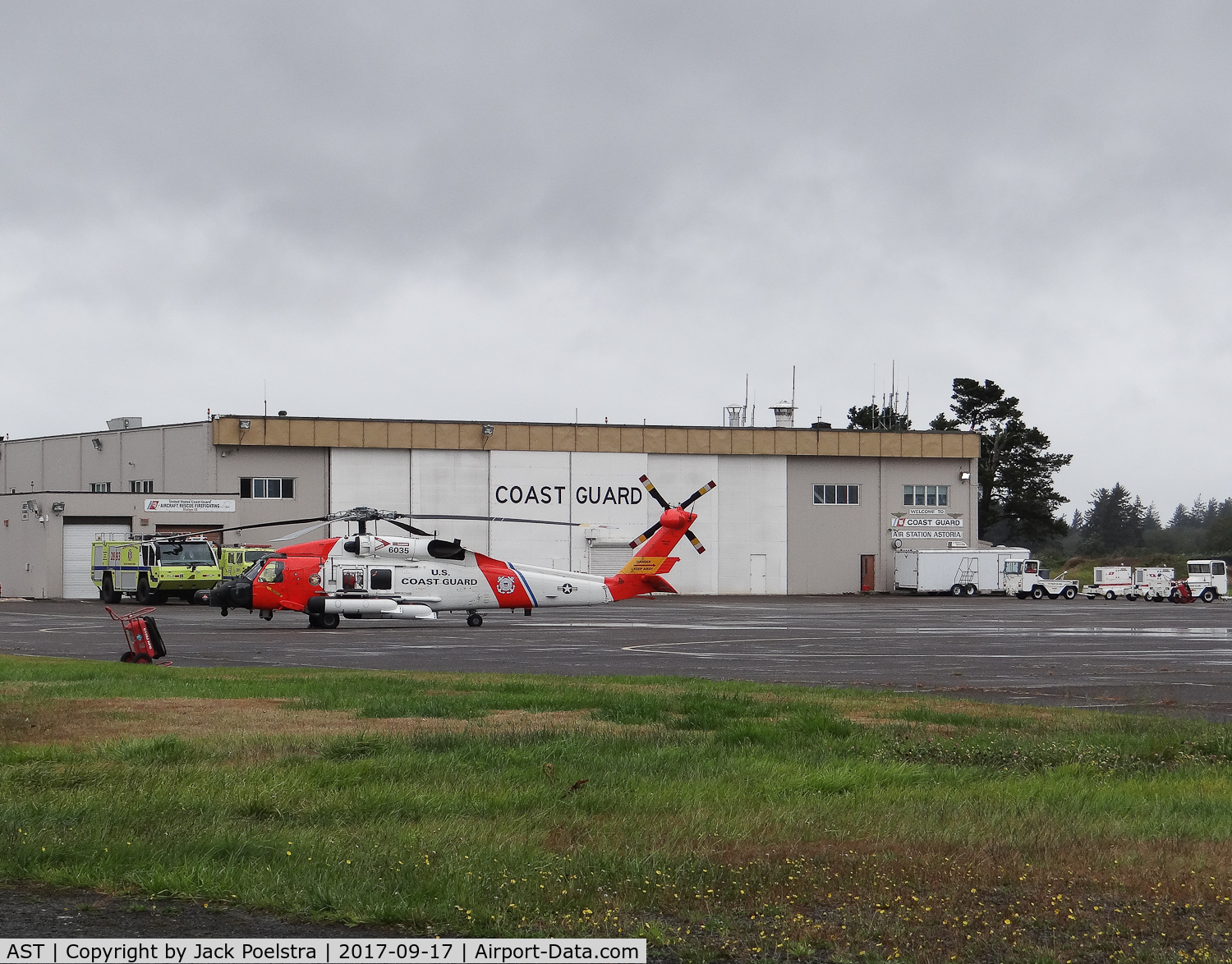 Astoria Regional Airport (AST) - USCG hangar at Astoria airport OR