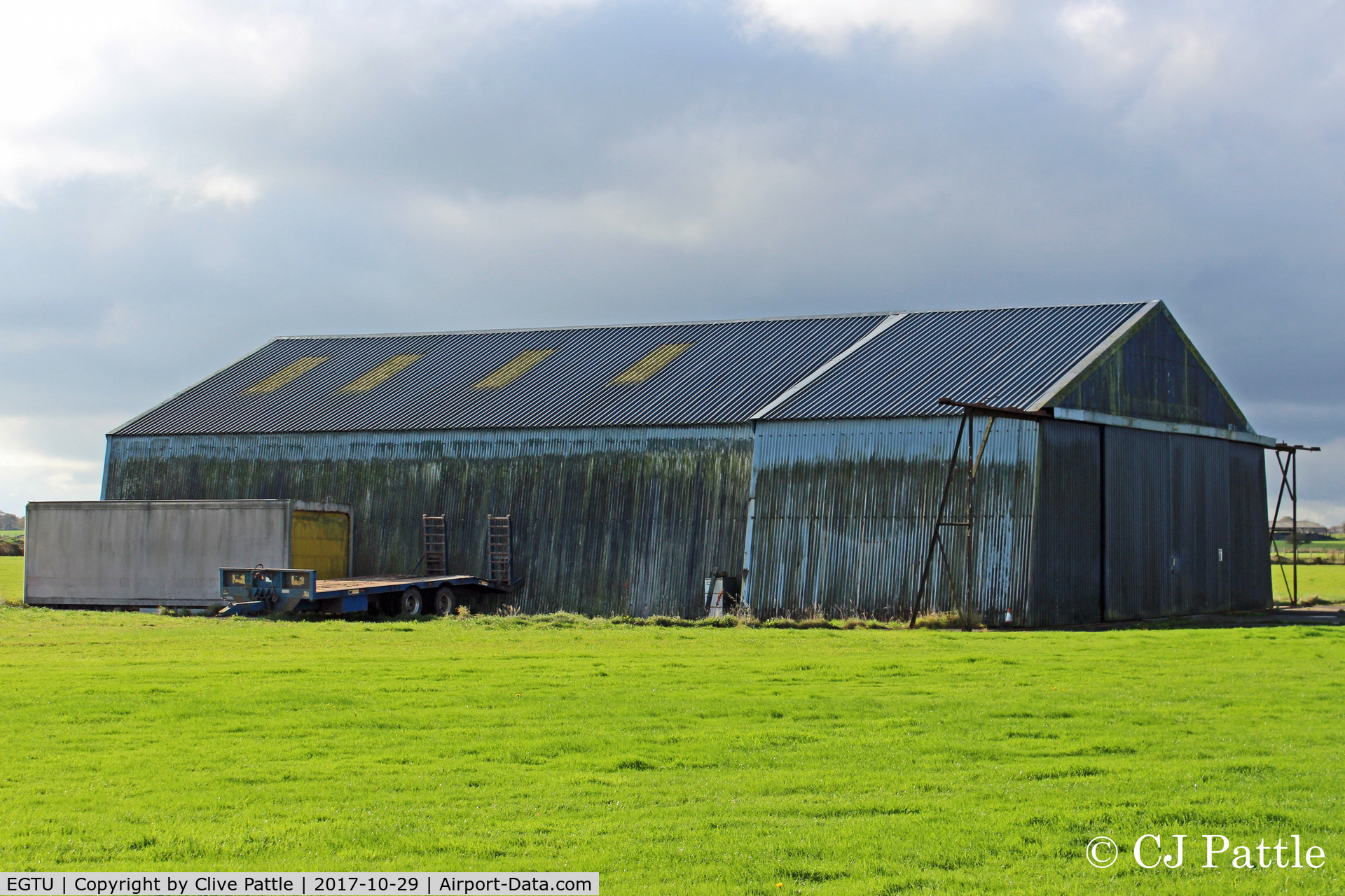 Dunkeswell Aerodrome Airport, Honiton, England United Kingdom (EGTU) - A hangar at Dunkeswell