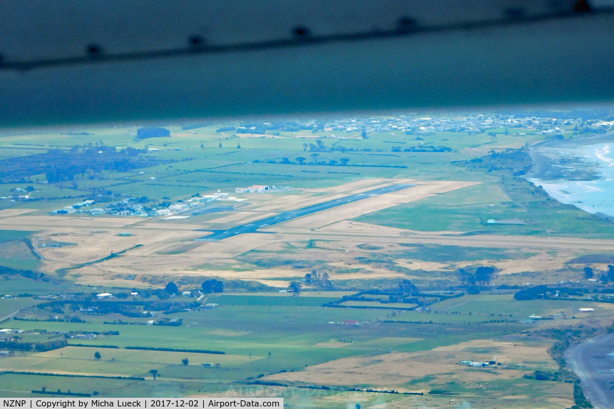 New Plymouth Airport, New Plymouth New Zealand (NZNP) - Taken from ZK-NEF (AKL-NPL)