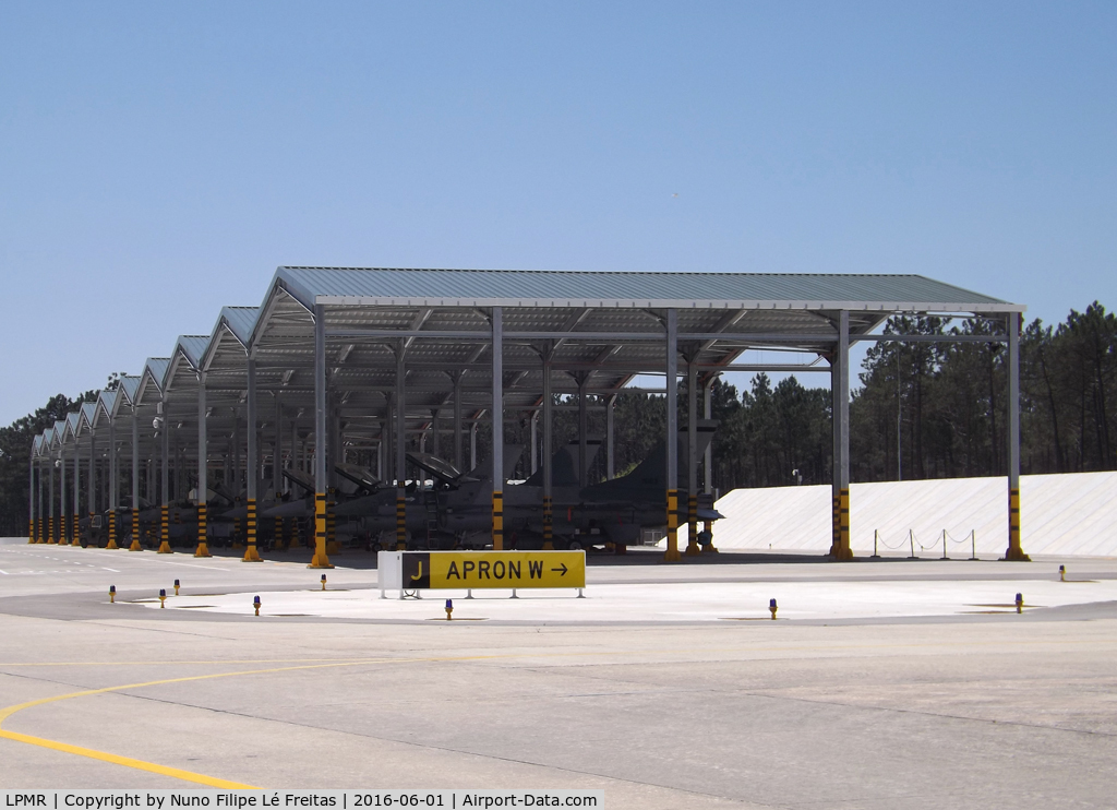 Monte Real Air Base Airport, Monte Real, Leiria Portugal (LPMR) - New shelters.