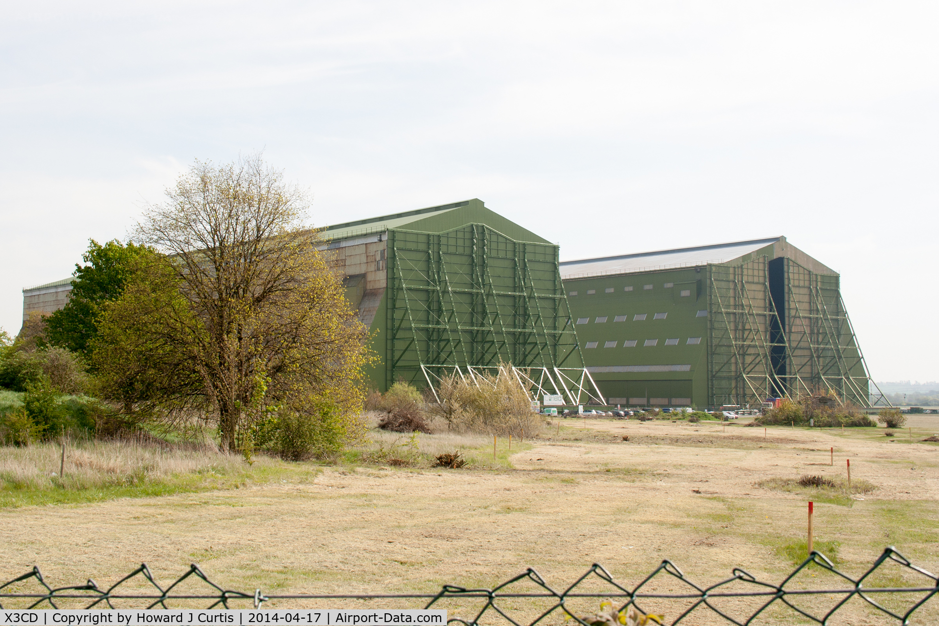 X3CD Airport - A shot of the old airship hangars, one of which was home to the Airlander prototype.