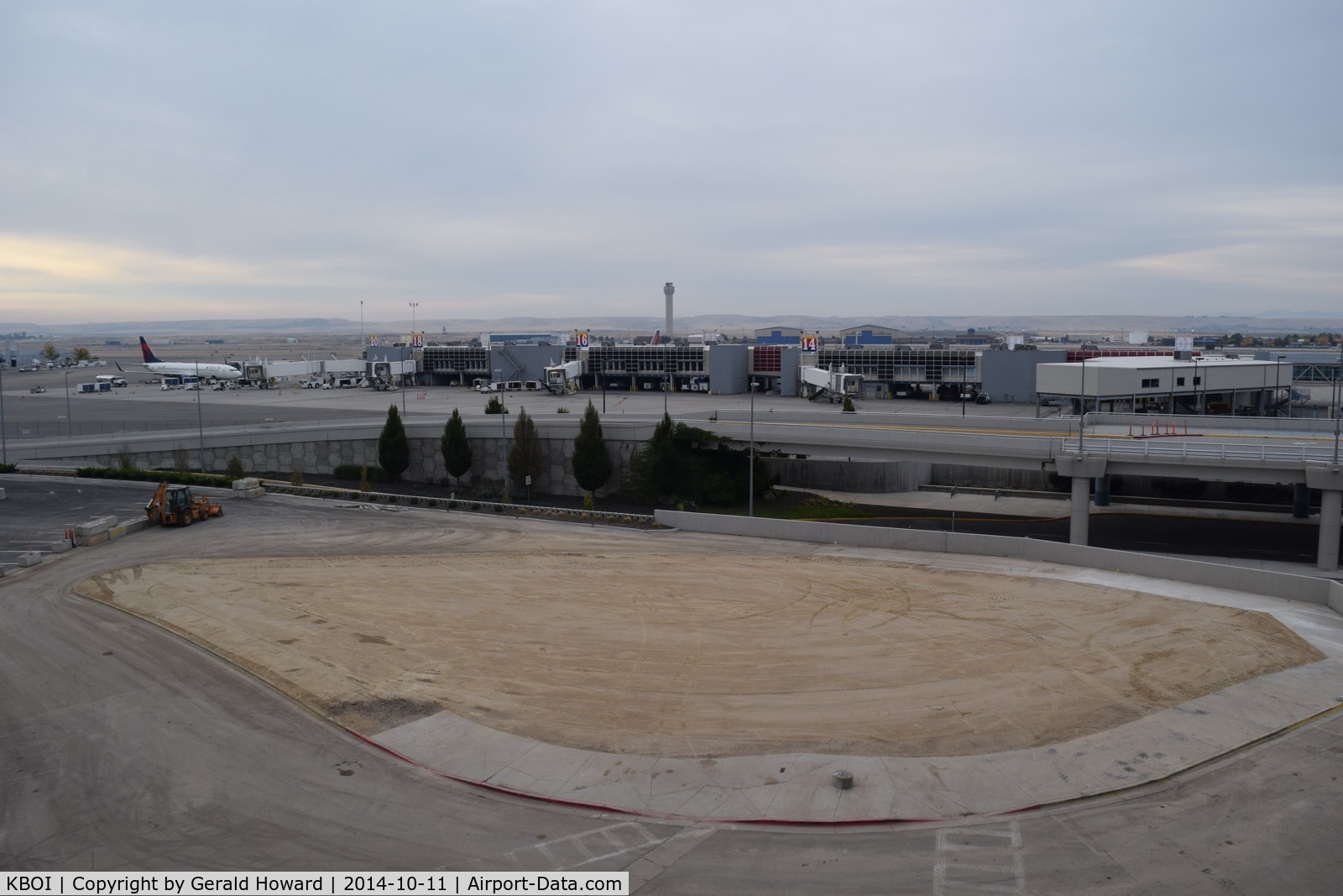 Boise Air Terminal/gowen Fld Airport (BOI) - Finished removal of old tower. New tower is visible in the distance.