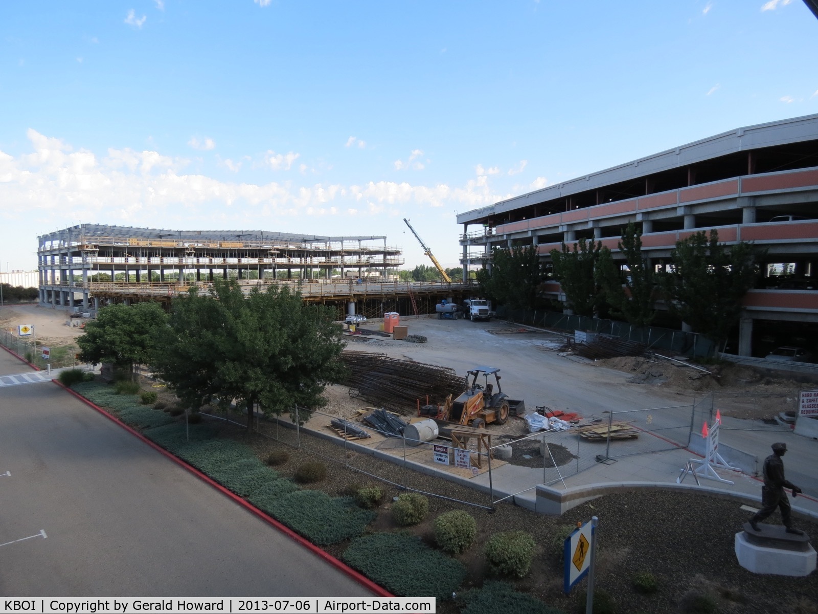 Boise Air Terminal/gowen Fld Airport (BOI) - Construction on the second part of the parking garage.